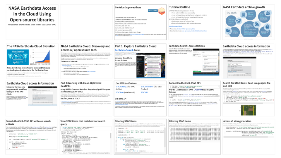 Screenshot of Quarto slides a NASA conference talk