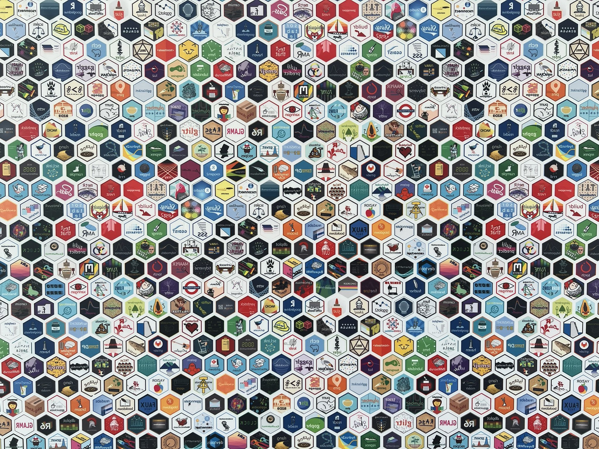 Hex logos for many packages